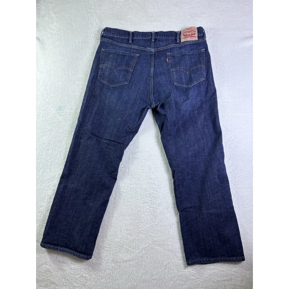 Levi's 559 Relaxed Straight Jeans Men's 40x30Dark Wash Blue Denim Excellent